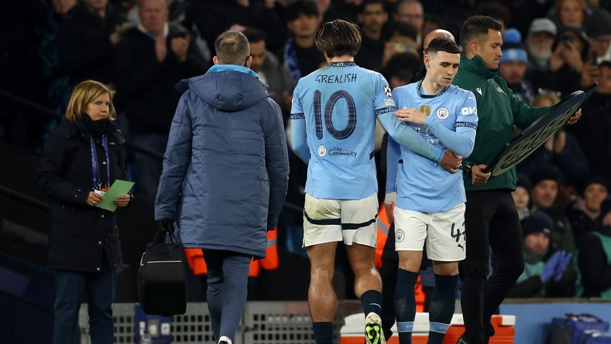 Grealish tuvo que ser sustituido en la primera parte ante el Madrid