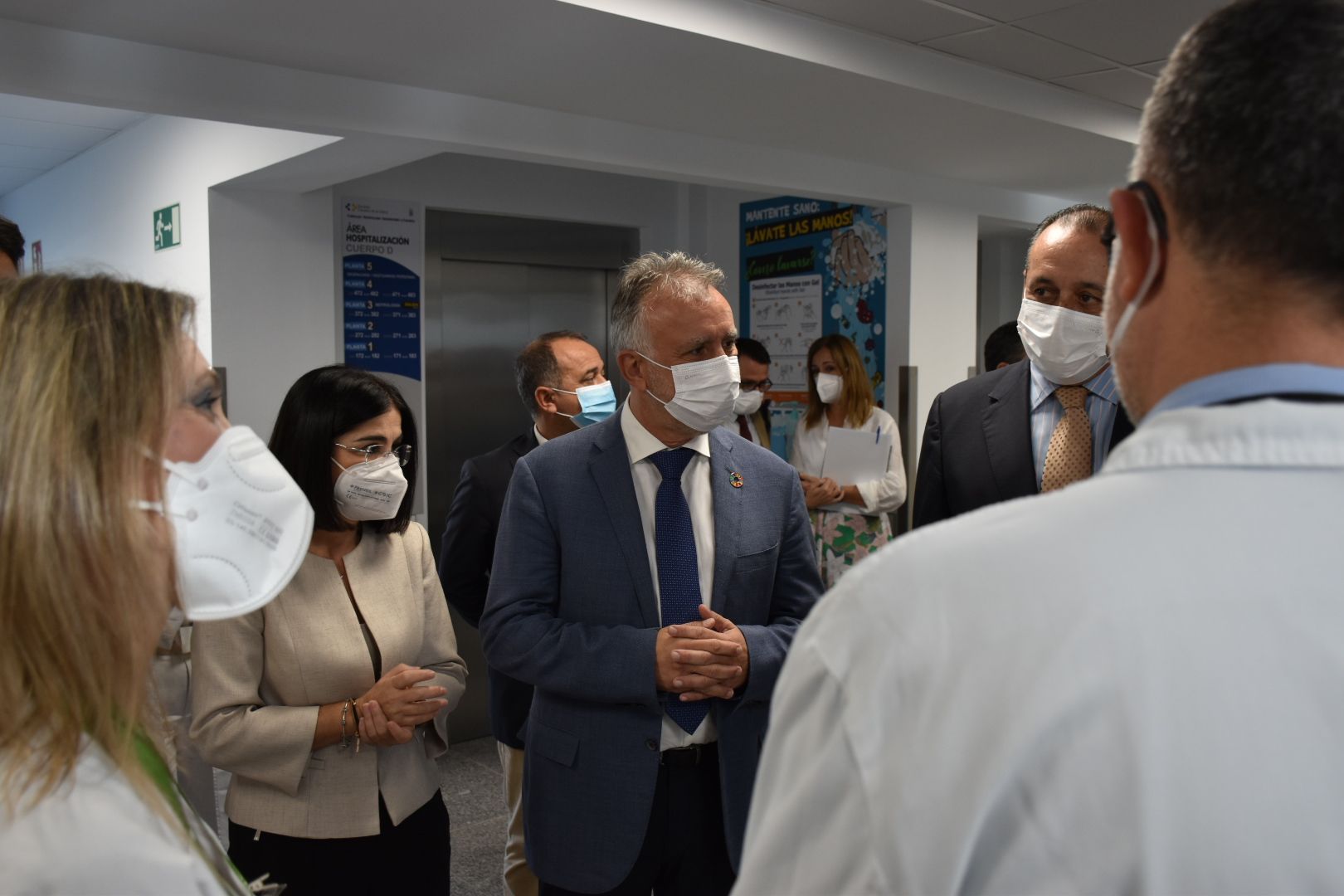 Visita de la Ministra de Sanidad, Carolina Darias, al Hospital Universitario de Canarias (HUC)