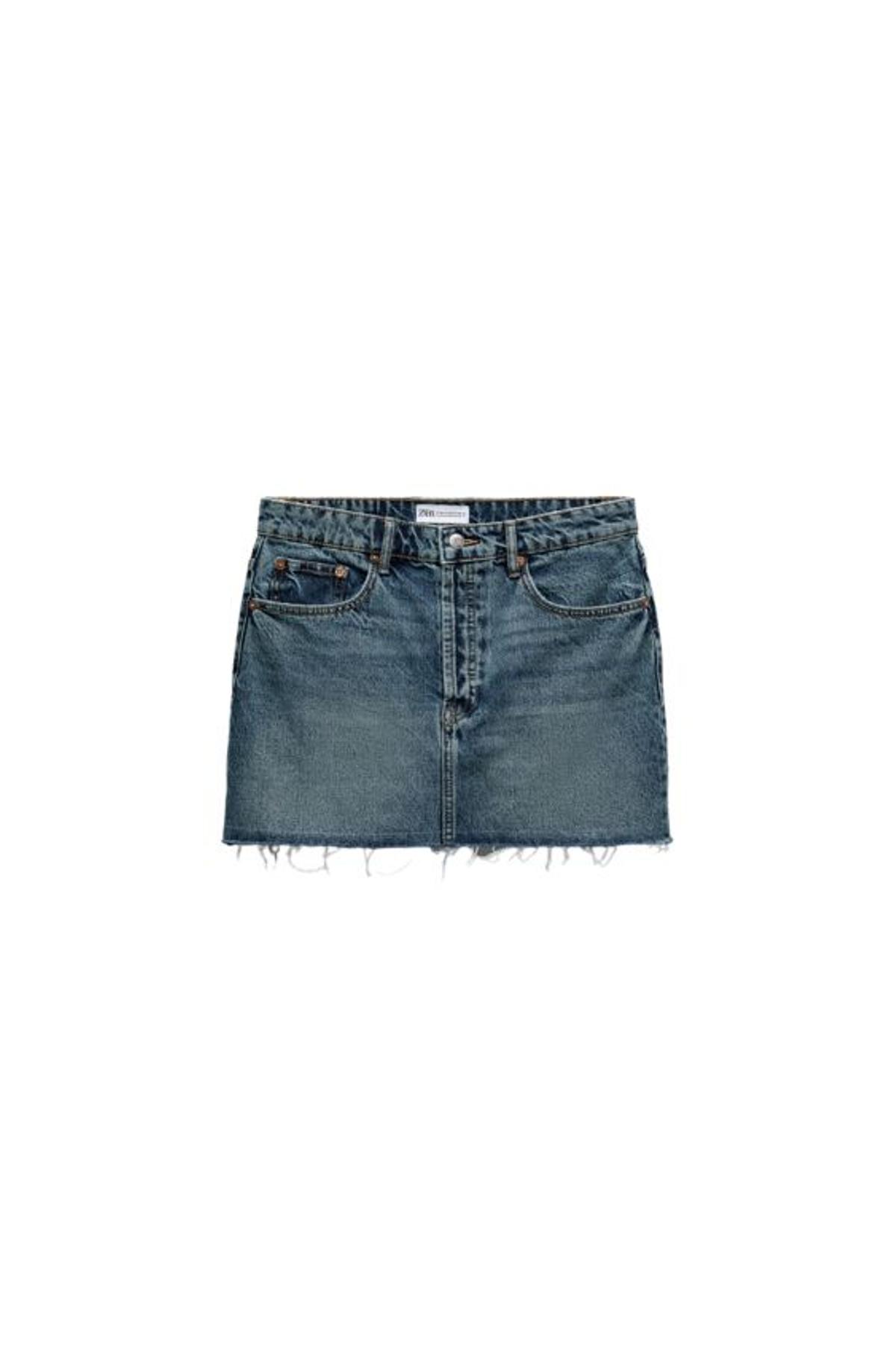 Falda mini denim