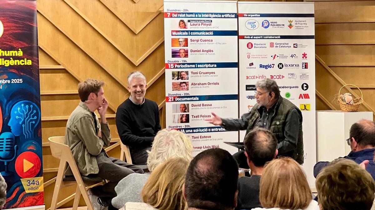 Debat amb Toni Cruanyes i Abrahan Orriols a Puig-reig conduït per Josep Genescà