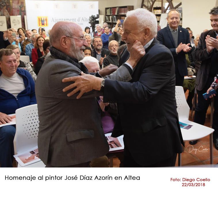 El pintor José Díaz Azorín, homenajeado en Altea