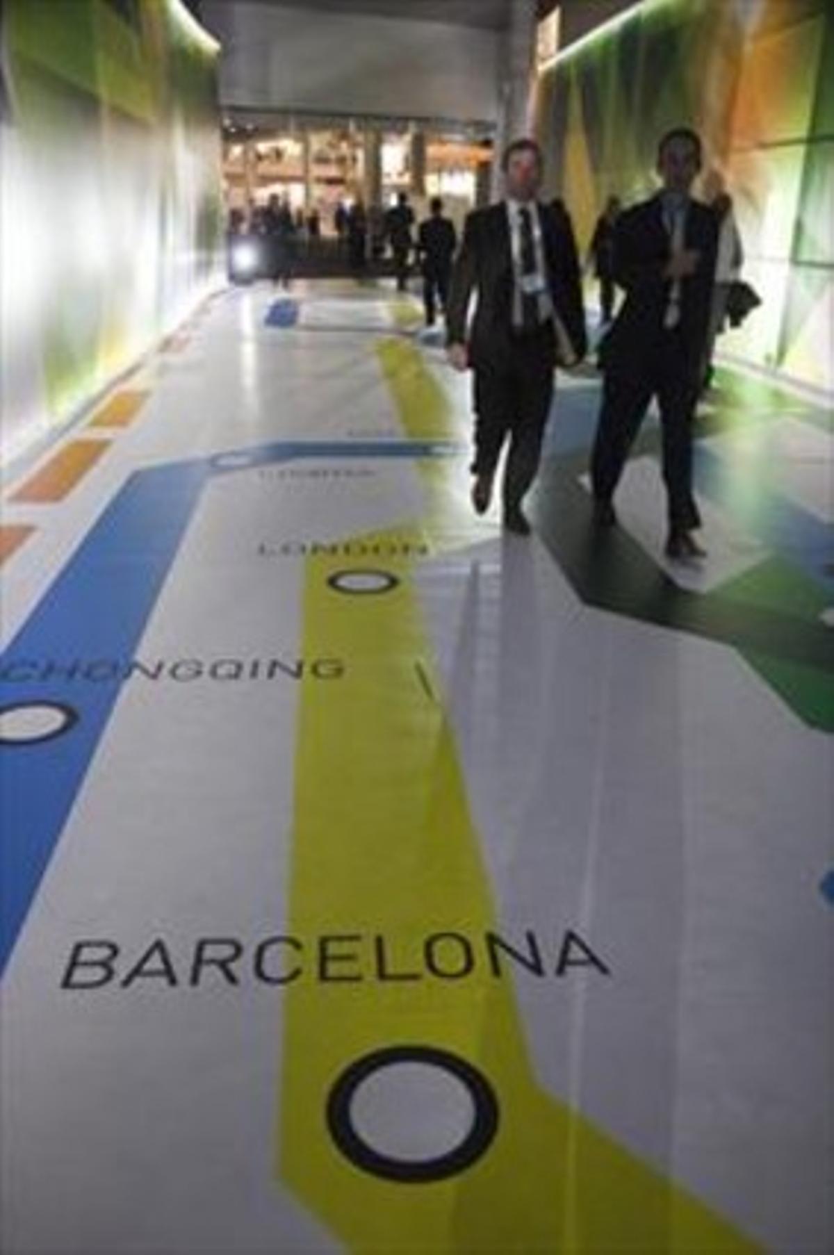 Congreso en Barcelona 8 Un pasillo del Smart City Congress.