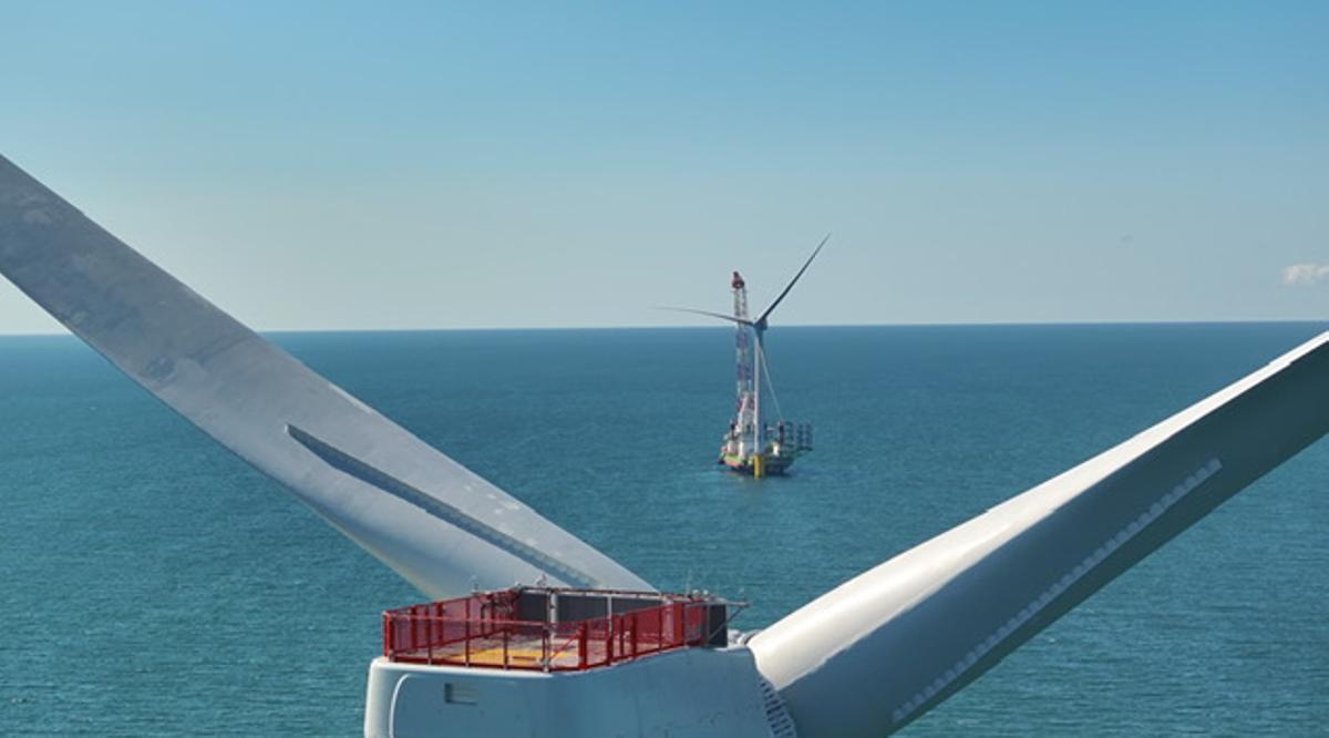 Una imagen del parque eólico marino 'Vineyard Wind I'.