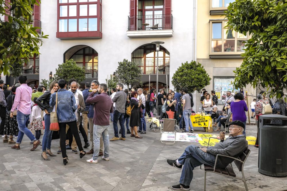 Protesta en Palma contra el hotel Fils Suites