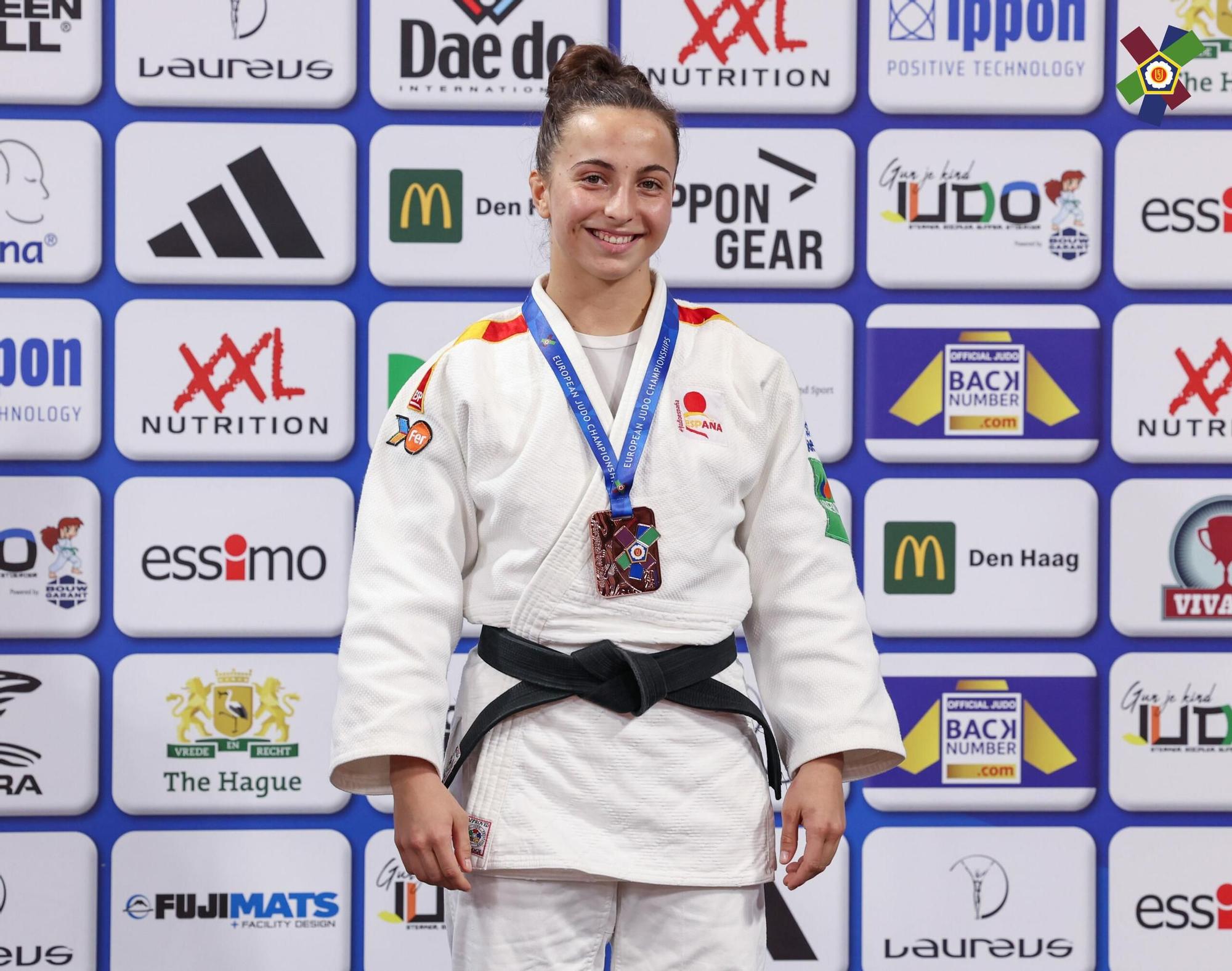 Adriana Rodríguez se colgó la medalla de bronce en el Campeonato de Europa Júnior.