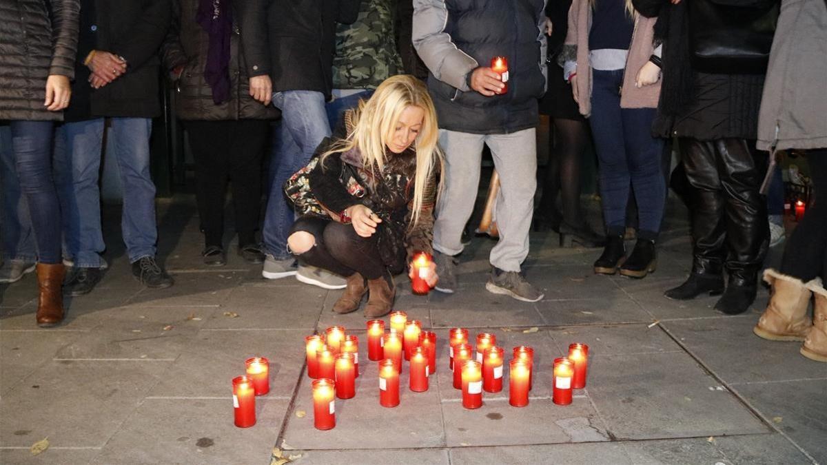 Protesta en Sant Adrià por el nuevo crimen machista