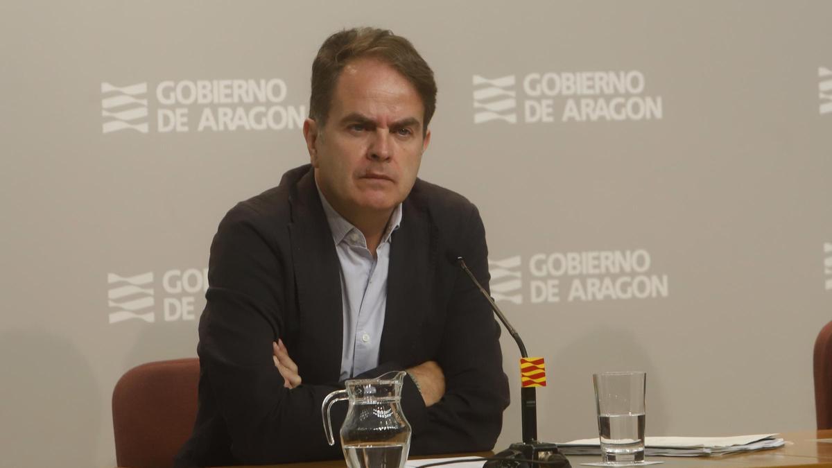 El consejero de hacienda del Gobierno de Aragón, Roberto Bermúdez de Castro.