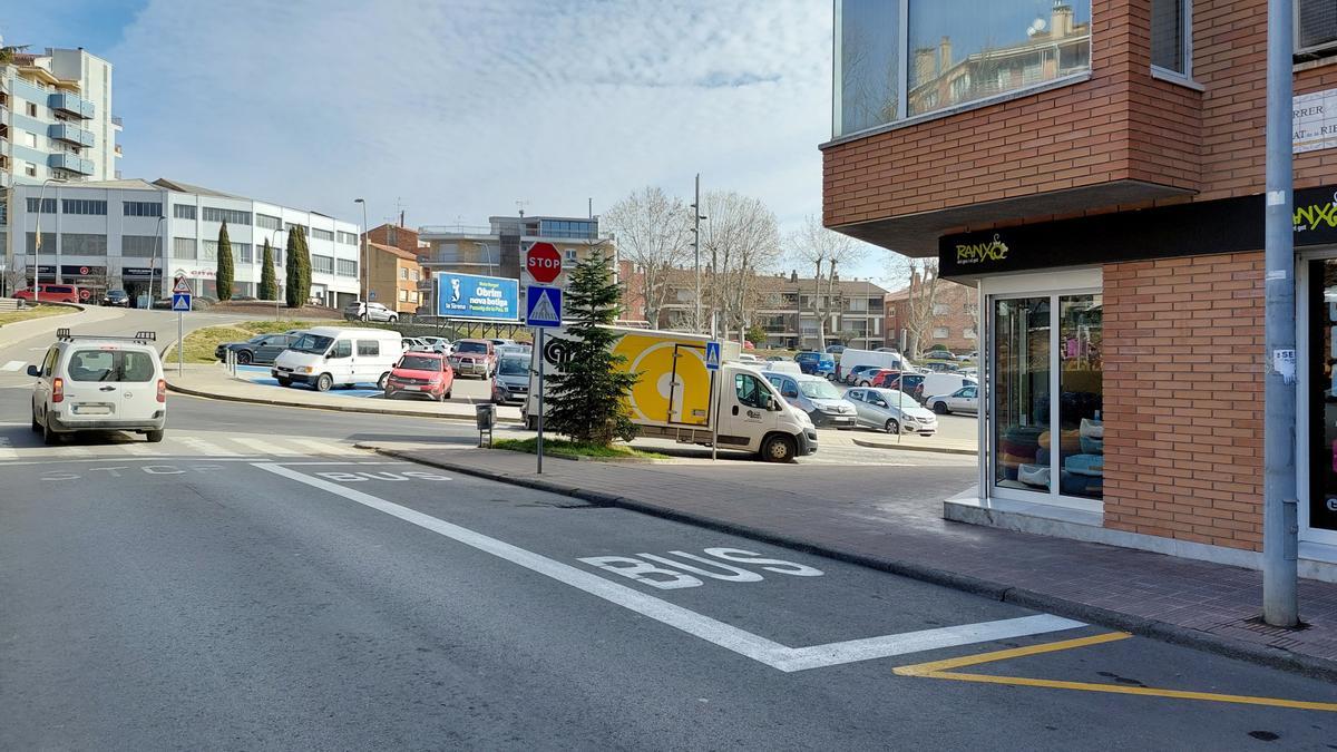 Nova ubicació de la parada de bus 'Font del Ros'