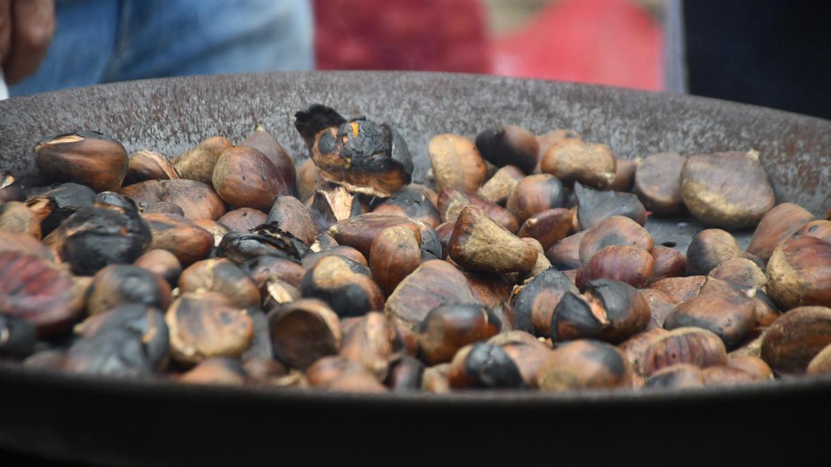Castañas tostadas
