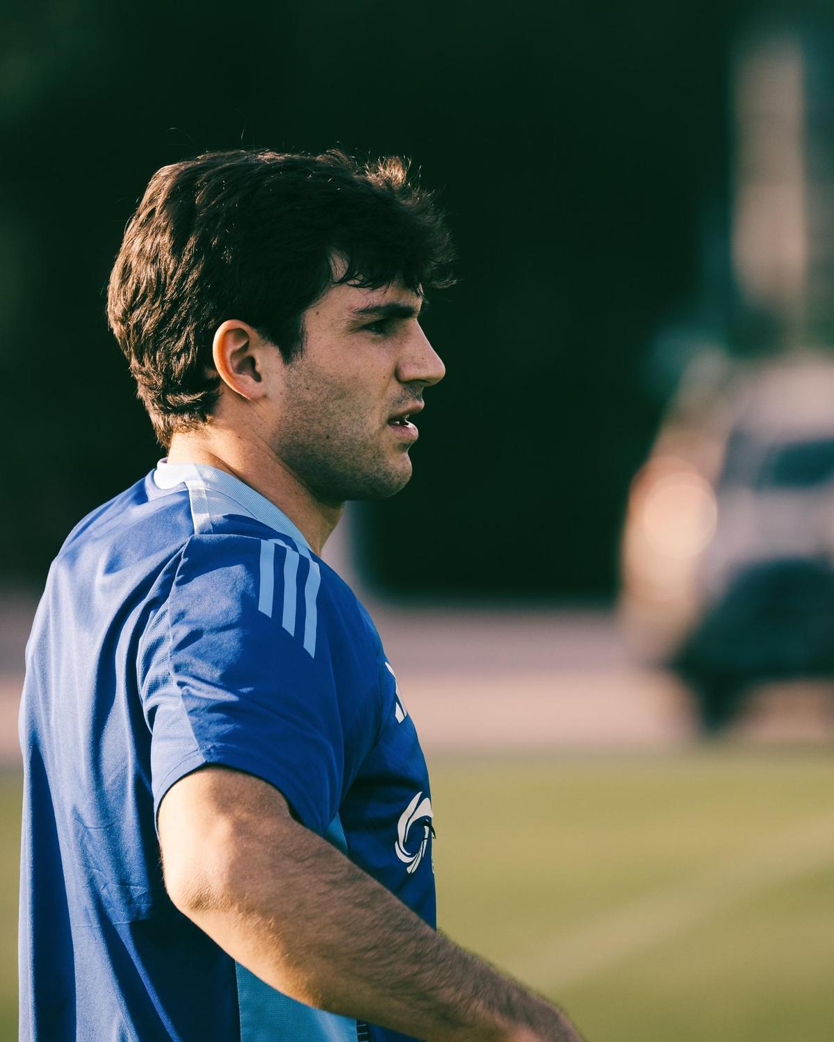El exzaragocista, en un entrenamiento en Marbella.
