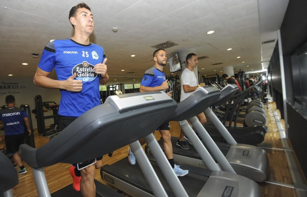 Penúltima sesión de entrenamiento de la semana antes de medirse el domingo a la Real Sociedad.