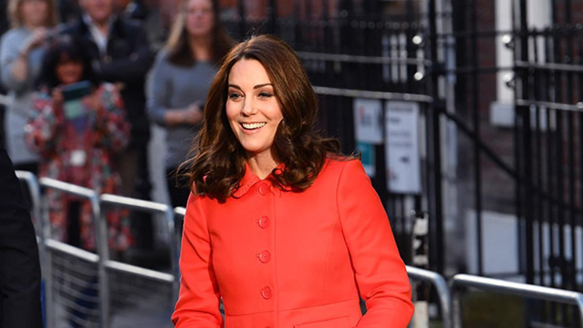 El nuevo abrigo rojo de Kate Middleton