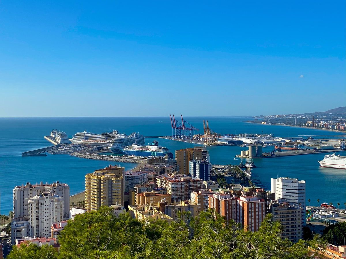 Vista del Puerto de Málaga.