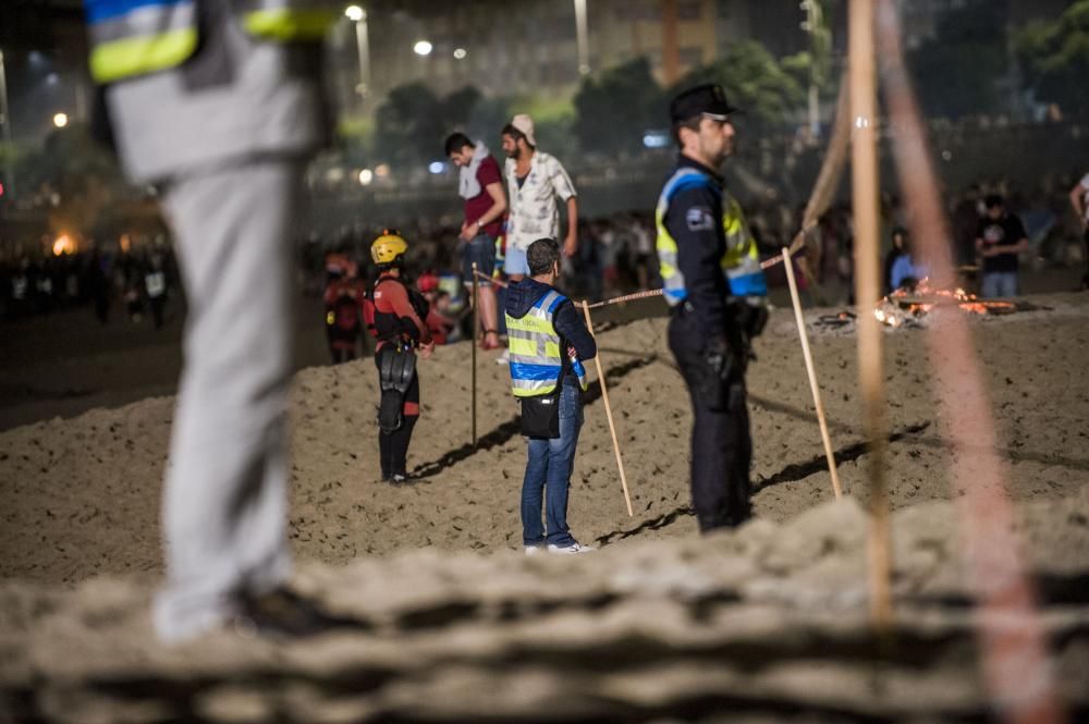 Así transcurrió la noche y amanecieron las playas