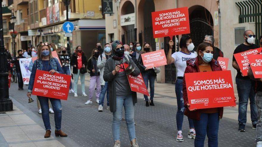 Protesta del sector hostaler a València