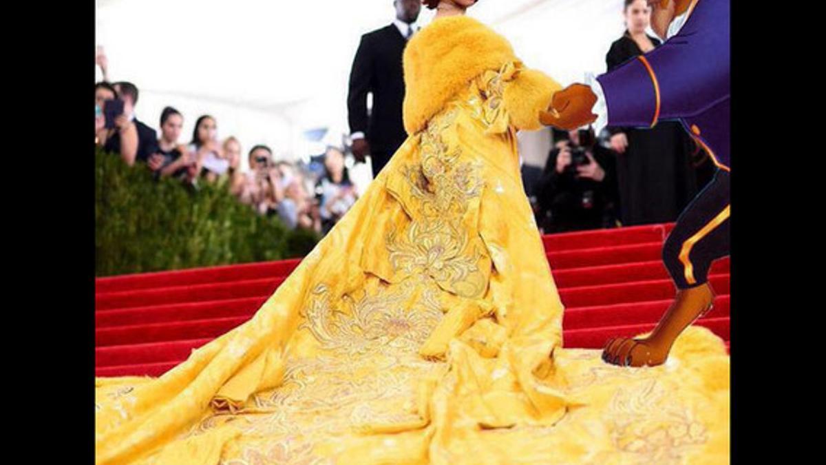 El espectacular vestido de Rihanna