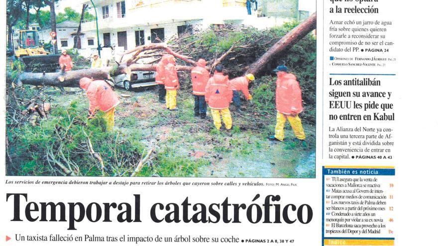 Dues dècades de temporals extrems de vent a les Illes Balears