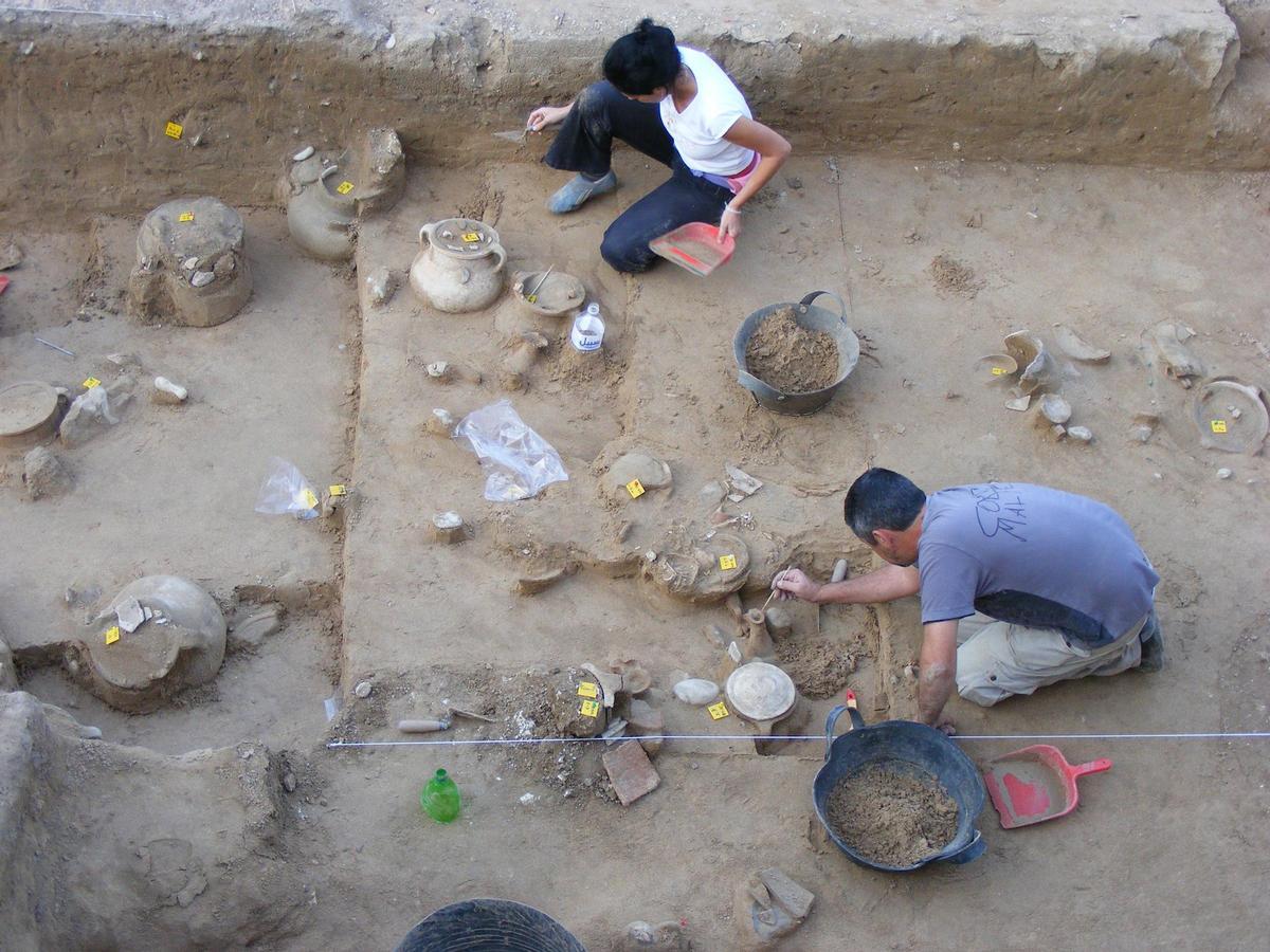 Lóepz Garí, en unas excavaciones en Tiro en 2016