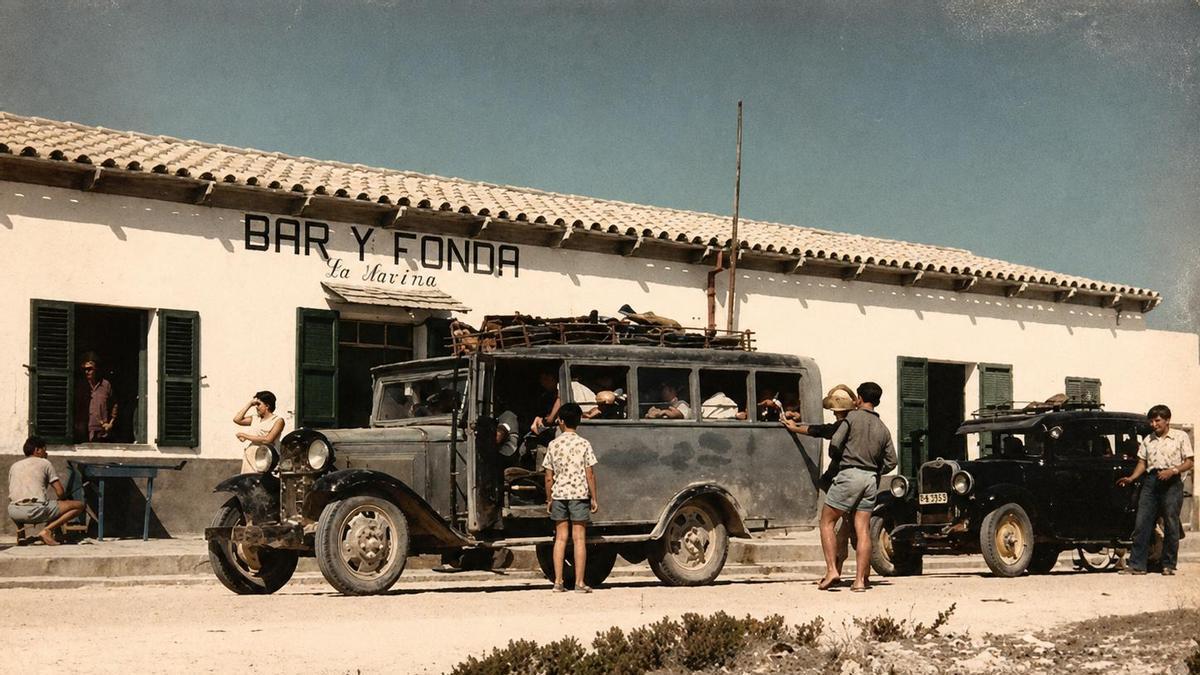 Fachada de la antigua Fonda La Savina.