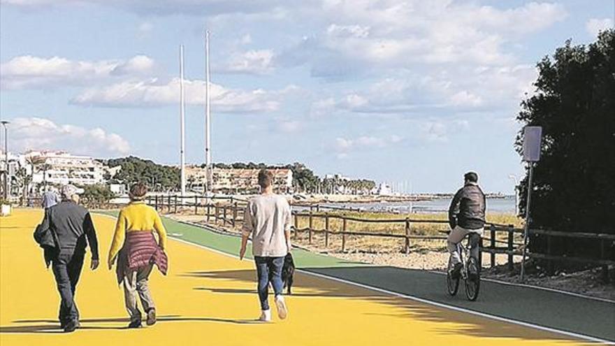 Alcossebre abre al paso el nuevo carril ciclopeatonal del Carregador