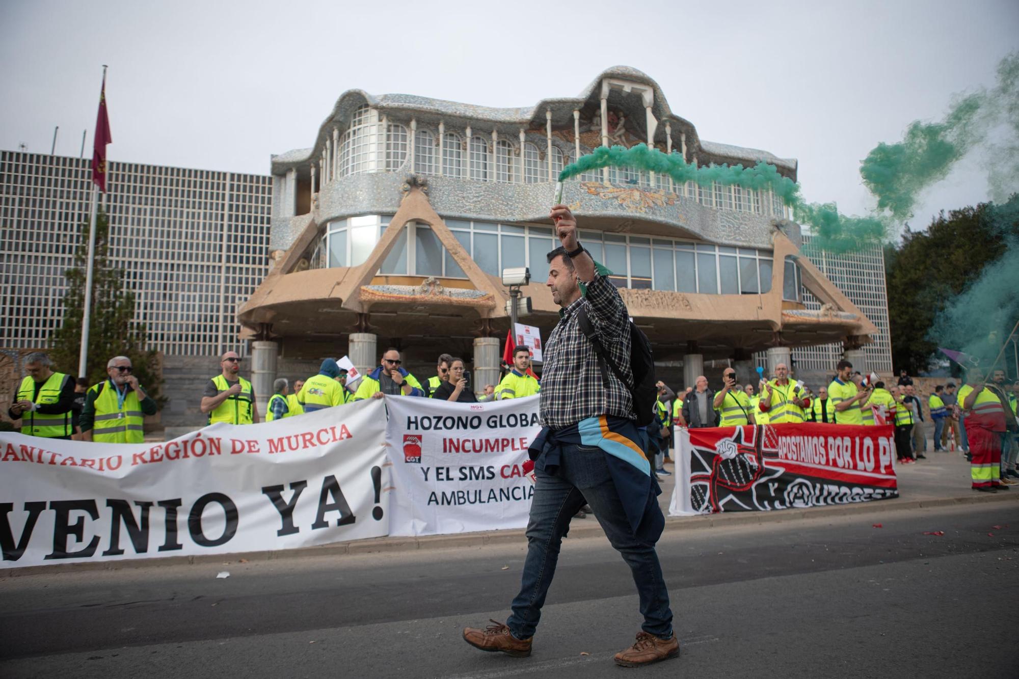 Las imágenes del bloqueo del campo a la Asamblea Regional este miércoles