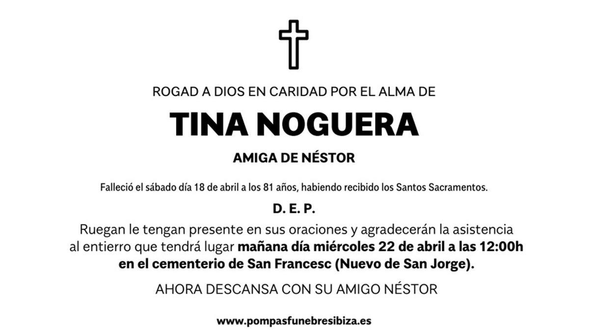Esquela Tina Noguera