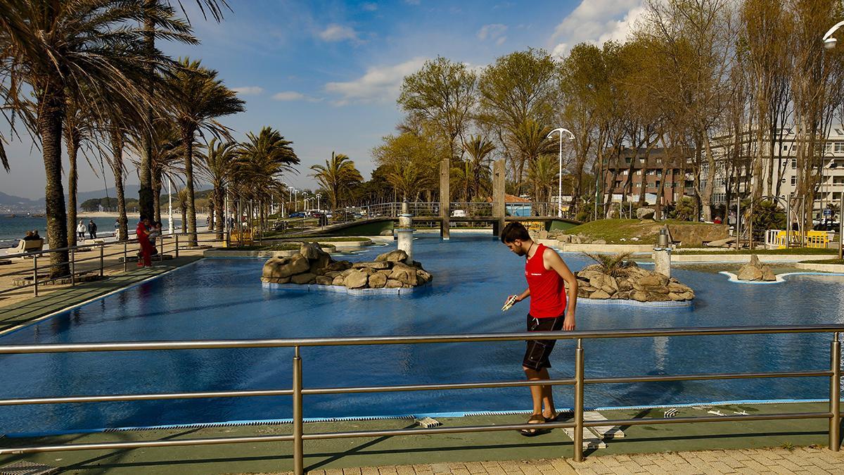 Las piscinas de Samil, antes de la pandemia.