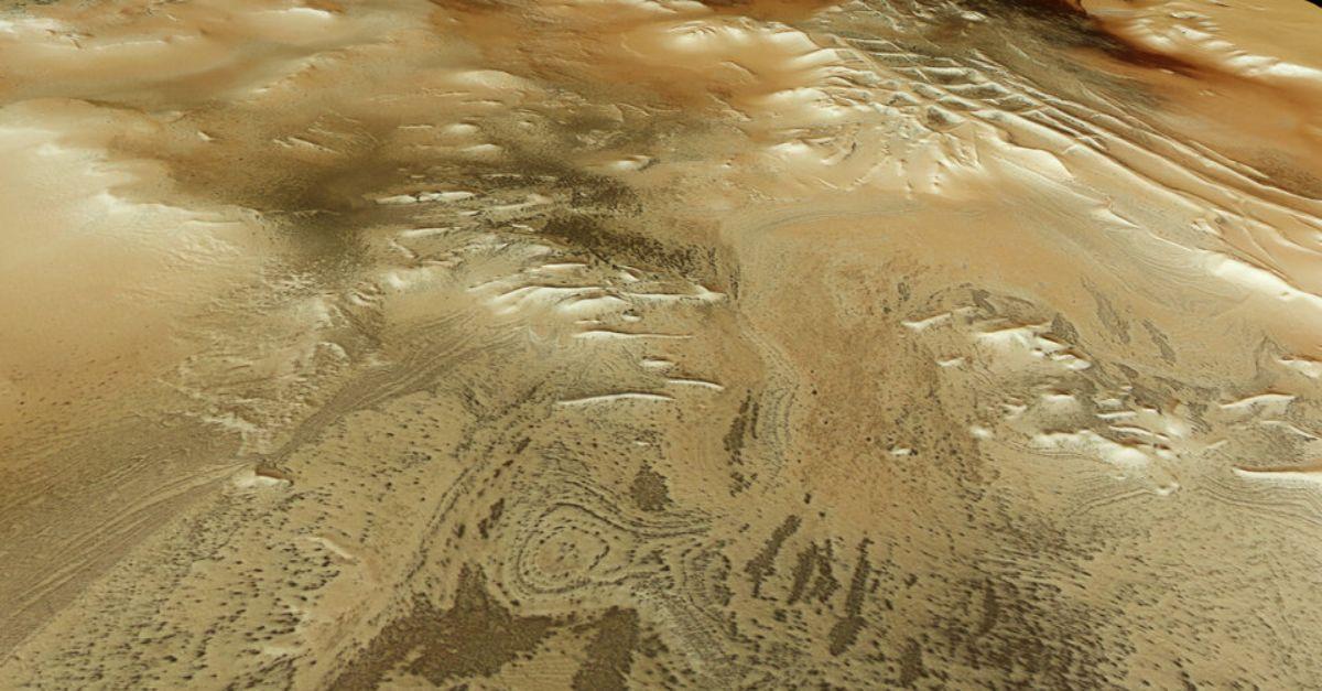 Vista en perspectiva de la Ciudad Inca de Marte.
