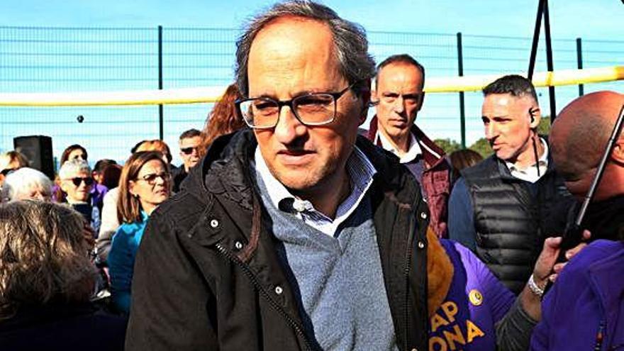 Quim Torra visita Carme Forcadell a la presó de Mas d&#039;Enric