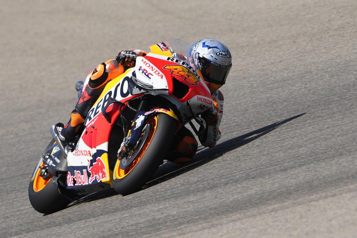 El catalán Pol Espargaró (Honda), ayer, durante el GP de Alemania.