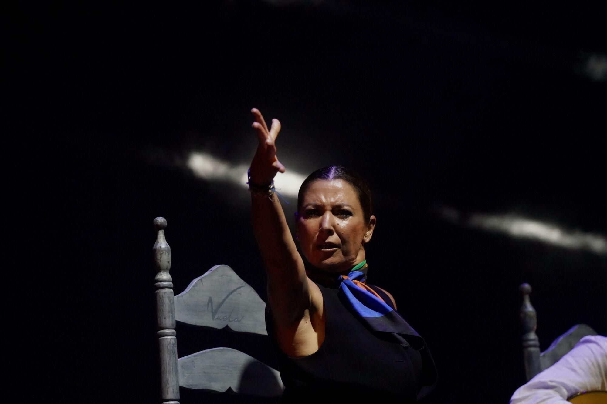 La bailaora gaditana, Sara Baras, durante su espectáculo “Sara Baras, a Paco de Lucía”, Vuela