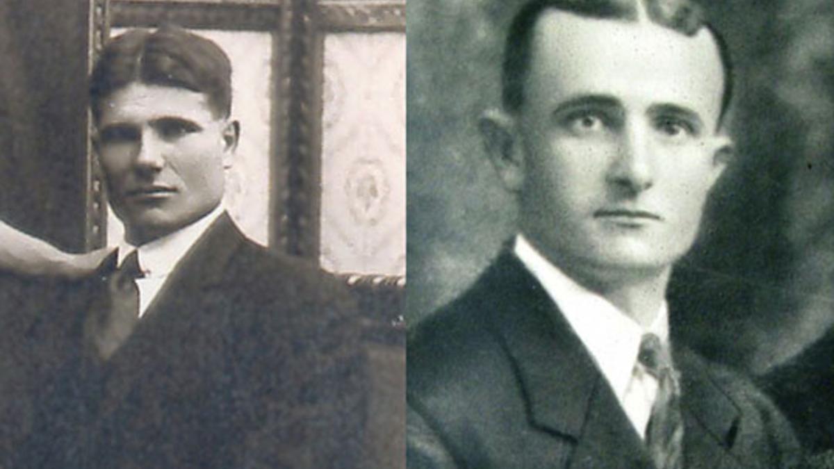 Antoni Arimon i Joan Brunat, alcaldes de Parets fusilados por el franquismo.