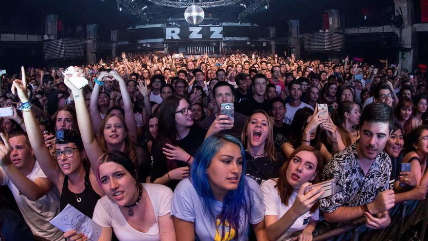 Un concierto en una discoteca de Barcelona.