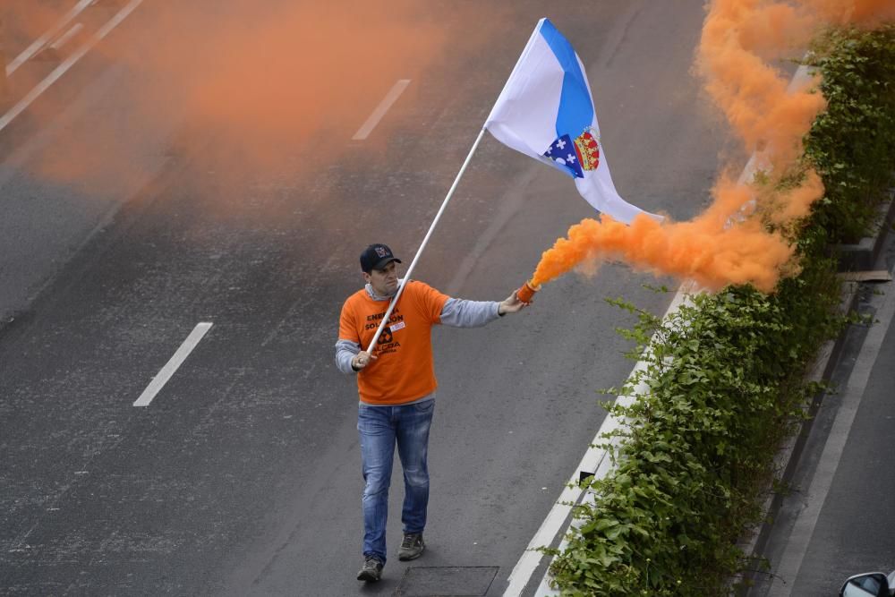 Manifestación de Alcoa en A Coruña