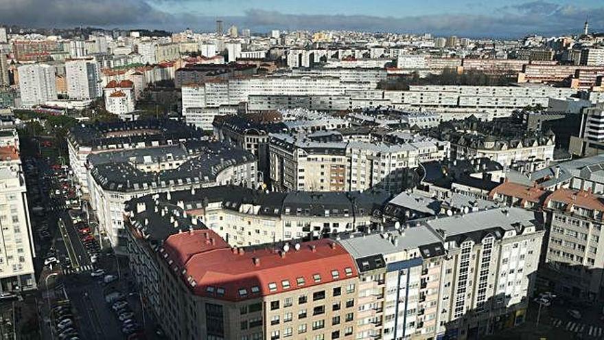 Panorámica de Matogrande, con el Barrio de las Flores al fondo.