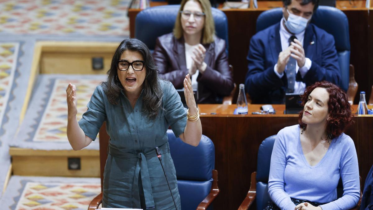 La portavoz de Más Madrid en la Asamblea de Madrid, Manuela Bergerot.