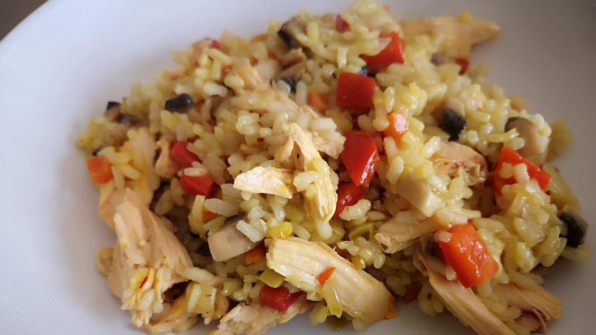 Un plato de arroz