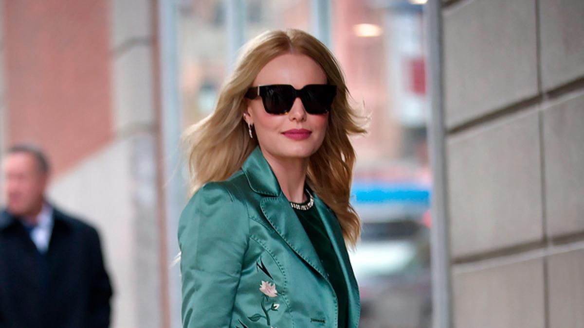 Kate Bosworth con traje de la colección primavera-verano 2018 de Coach