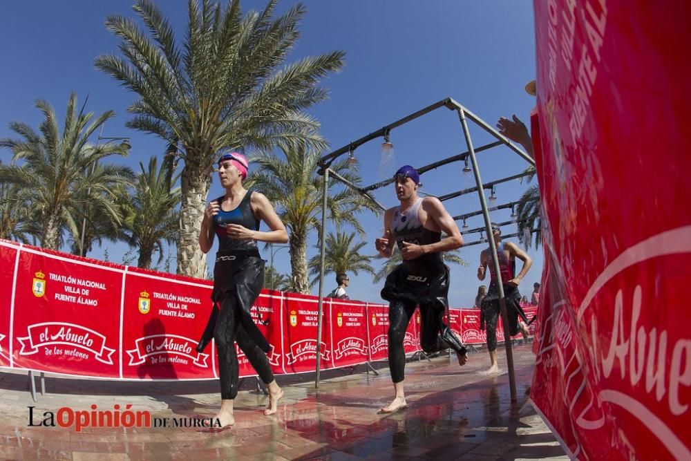 Salida del Triatlón Villa de Fuente Álamo