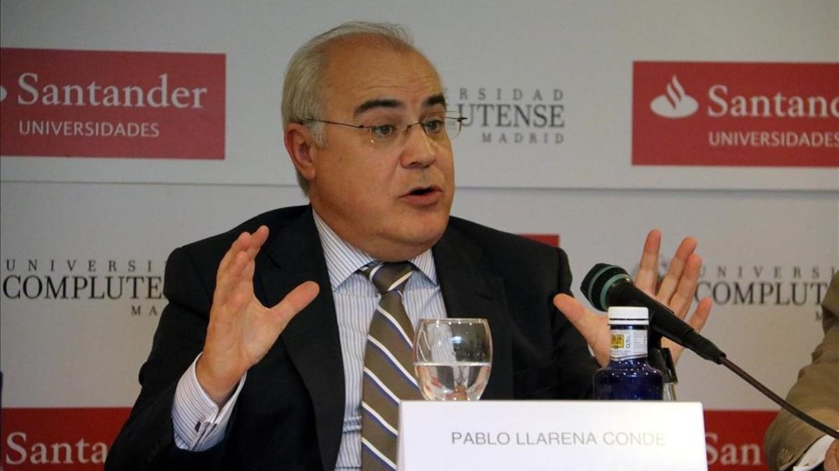 El juez Pablo Llarena, en un curso de verano de la Complutense en El Escorial.