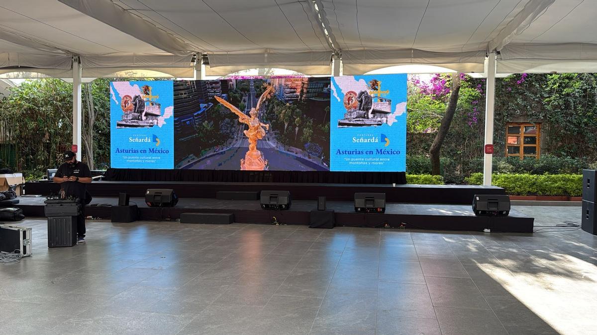 El escenario donde se desarrollarán las ponencias del festival "Señardá"