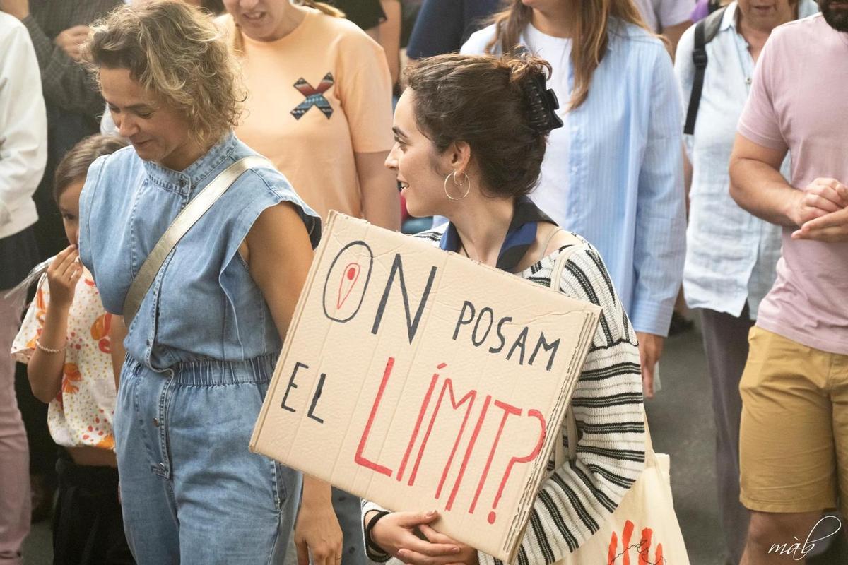 Ariadna Bacigalupe en la manifestación del año pasado.