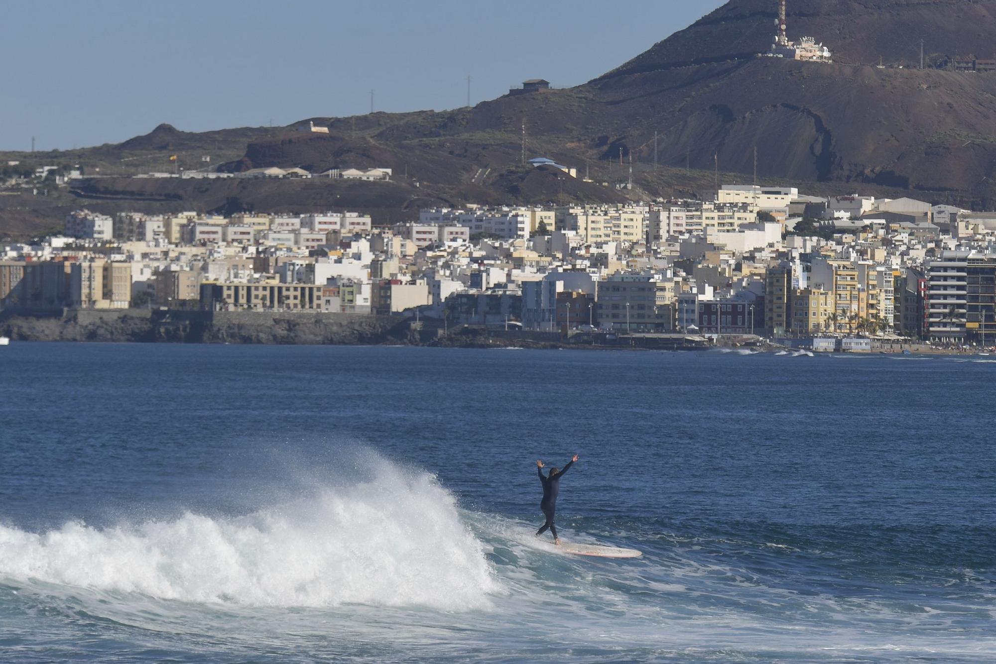 Primer día de 2022 en Las Canteras