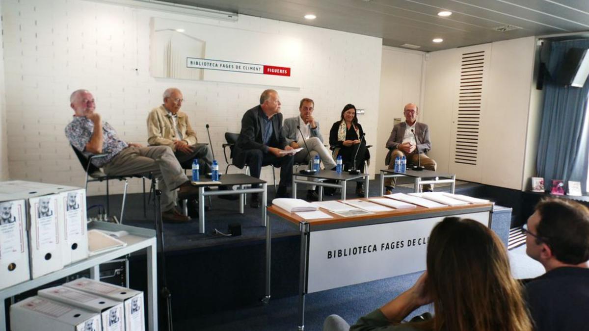 L’homenatge a Guillamet es va fer a la biblioteca de Figueres.