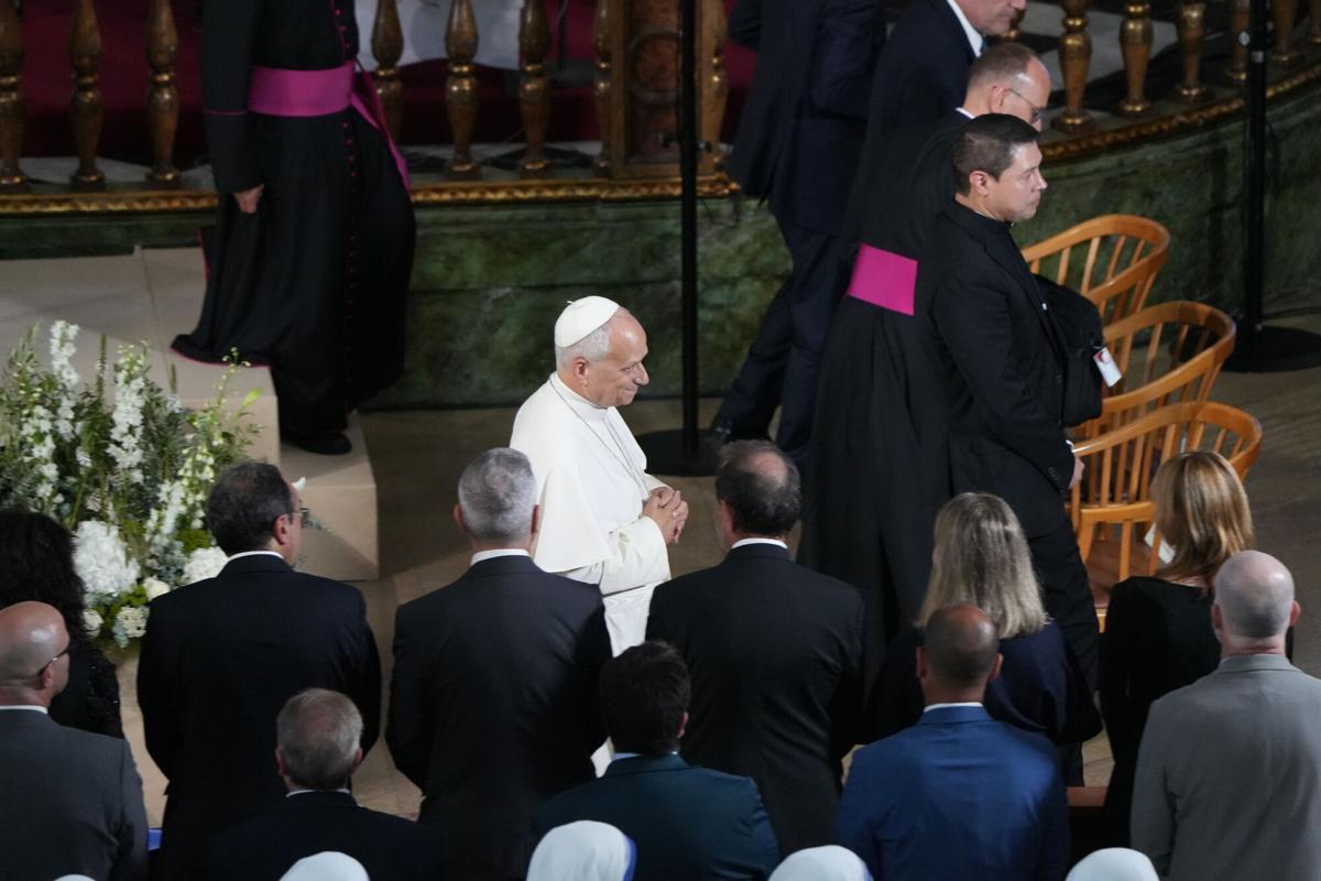 Les imatges de l'acte cloenda de la visita del Papa a la Sagrada Família