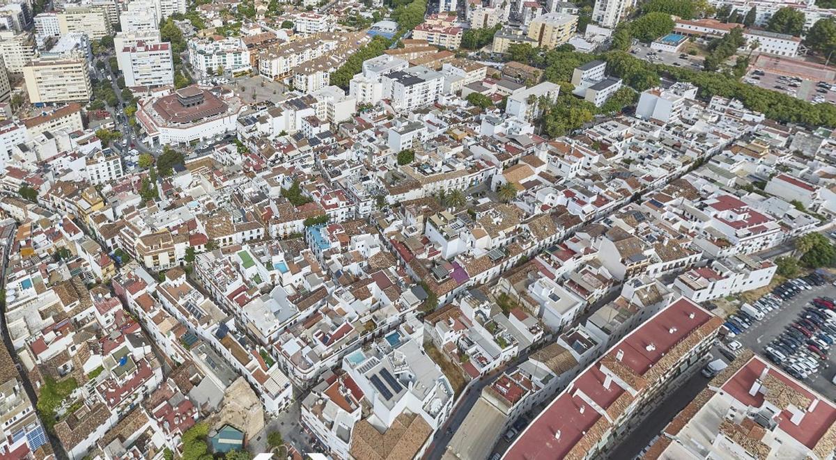 Construcciones en el centro urbano de Marbella