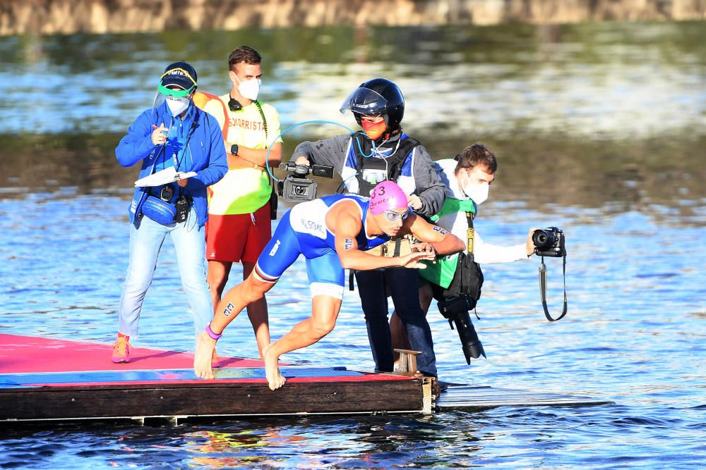 Los favoritos cumplen en el Campeonato de España de Triatlón Sprint en Pontevedra