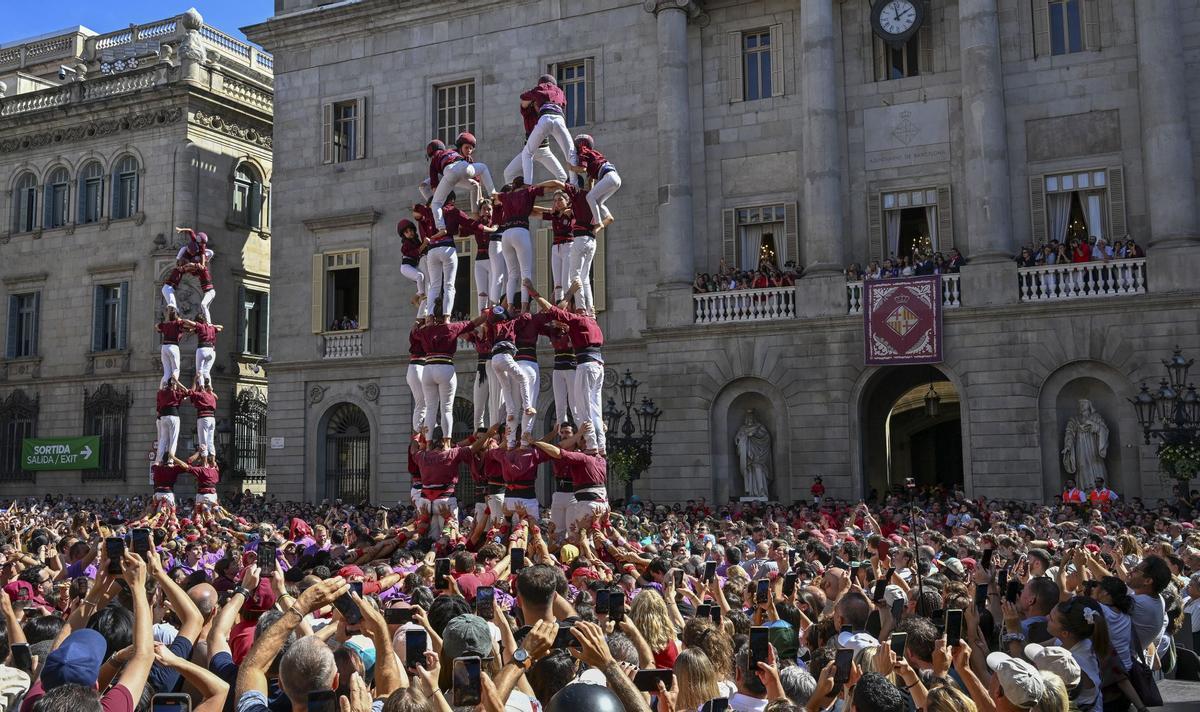 La Diada Castellera de la Mercè reúne las ocho colles de Barcelona