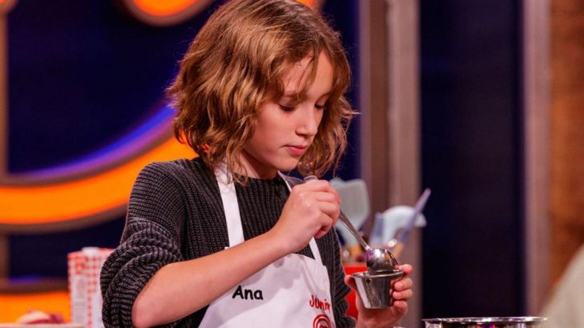 Ana en el primer programa de Masterchef Junior 11