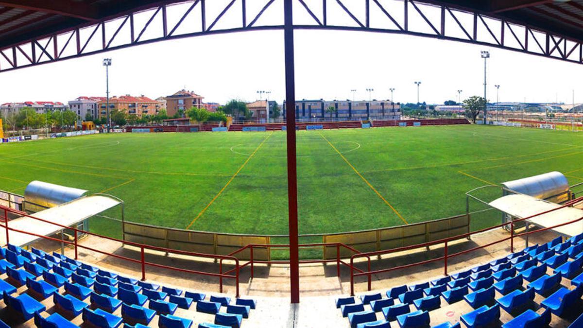 Grada del polideportivo de Manises.